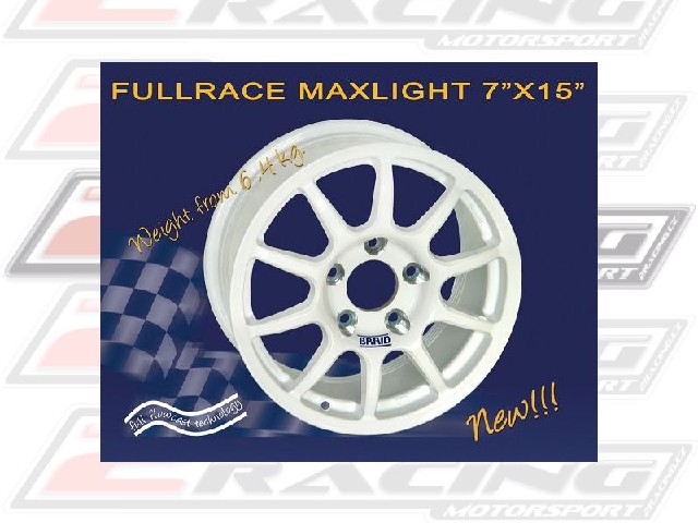 Závodní alu disk Fullrace MAXLIGHT 7x15' s váho